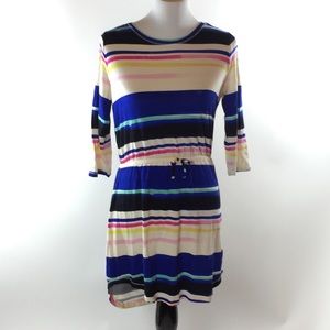 Jessica Simpson XL striped knit dress bright